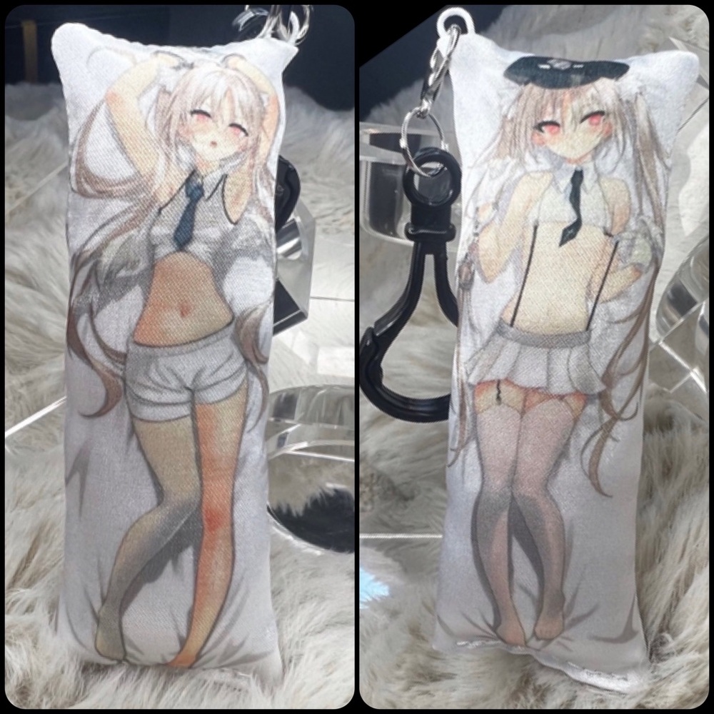 Handmade Anime Rurudo Hololive Anxiety Relief Plush Keychain